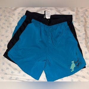 Nike Flex Stride 2 in1 Hybrid Mens Running Shorts Size S Teal
